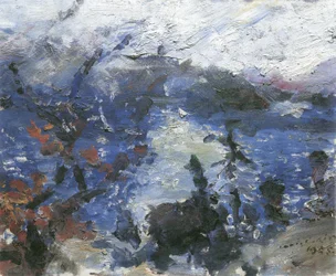 Walchensee, montañas en las nubes